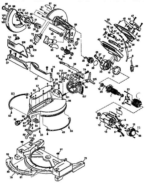 dewalt compound miter saw parts.